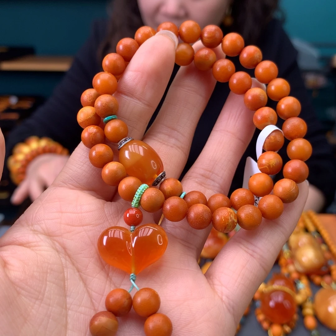 蜜蜡未镶嵌手串天然