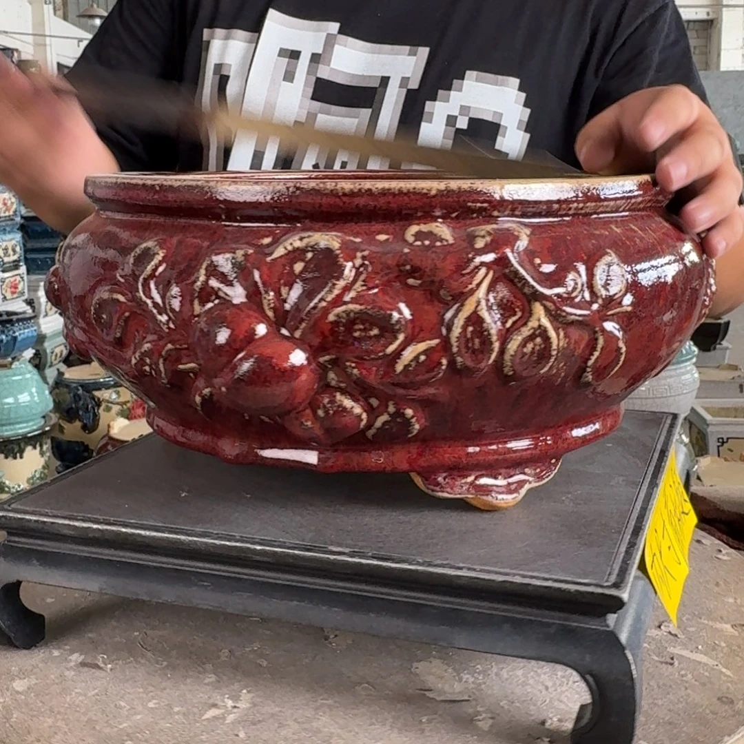 。一风堂石湾花盆 内26*12