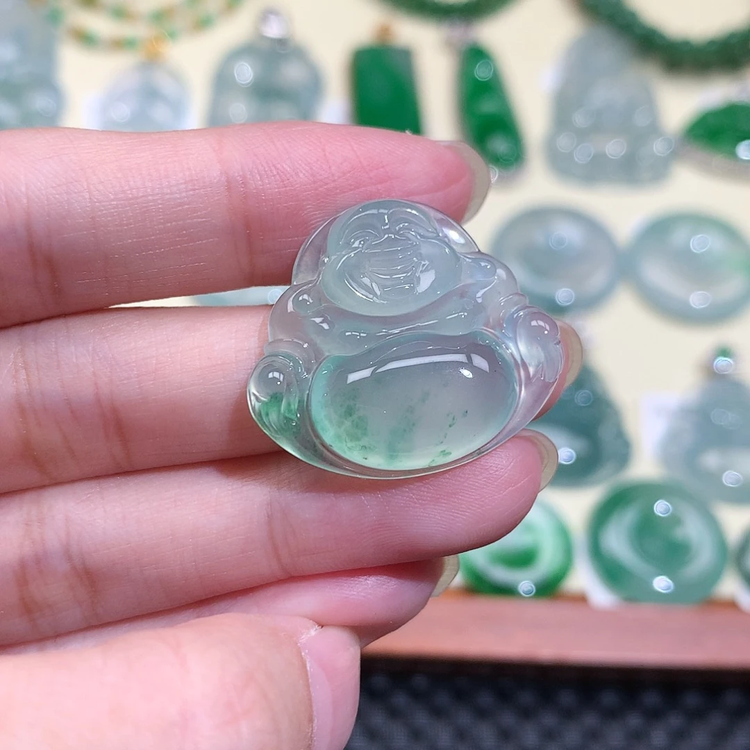 翡翠未镶嵌吊坠(不含链)挂件