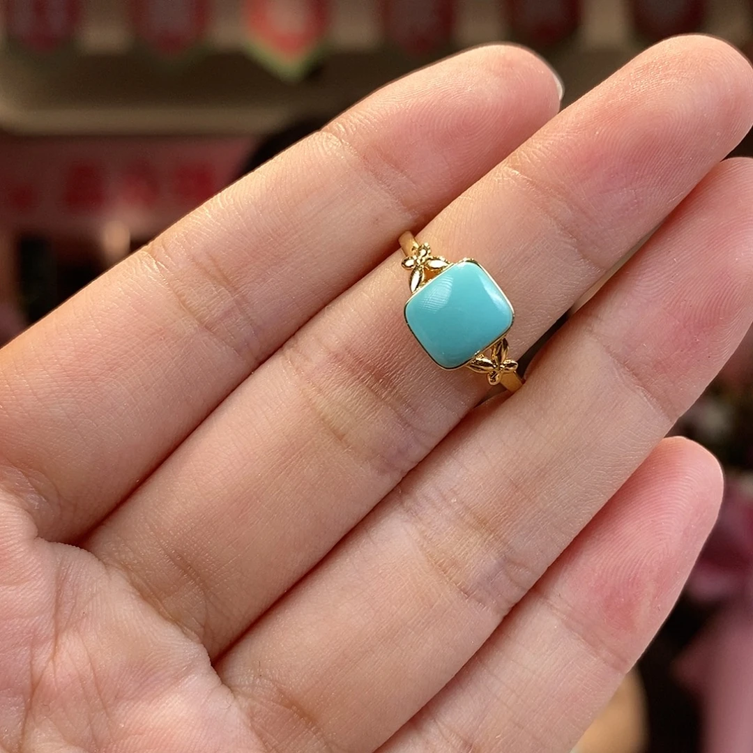 18K金镶嵌绿松石珠宝奇石