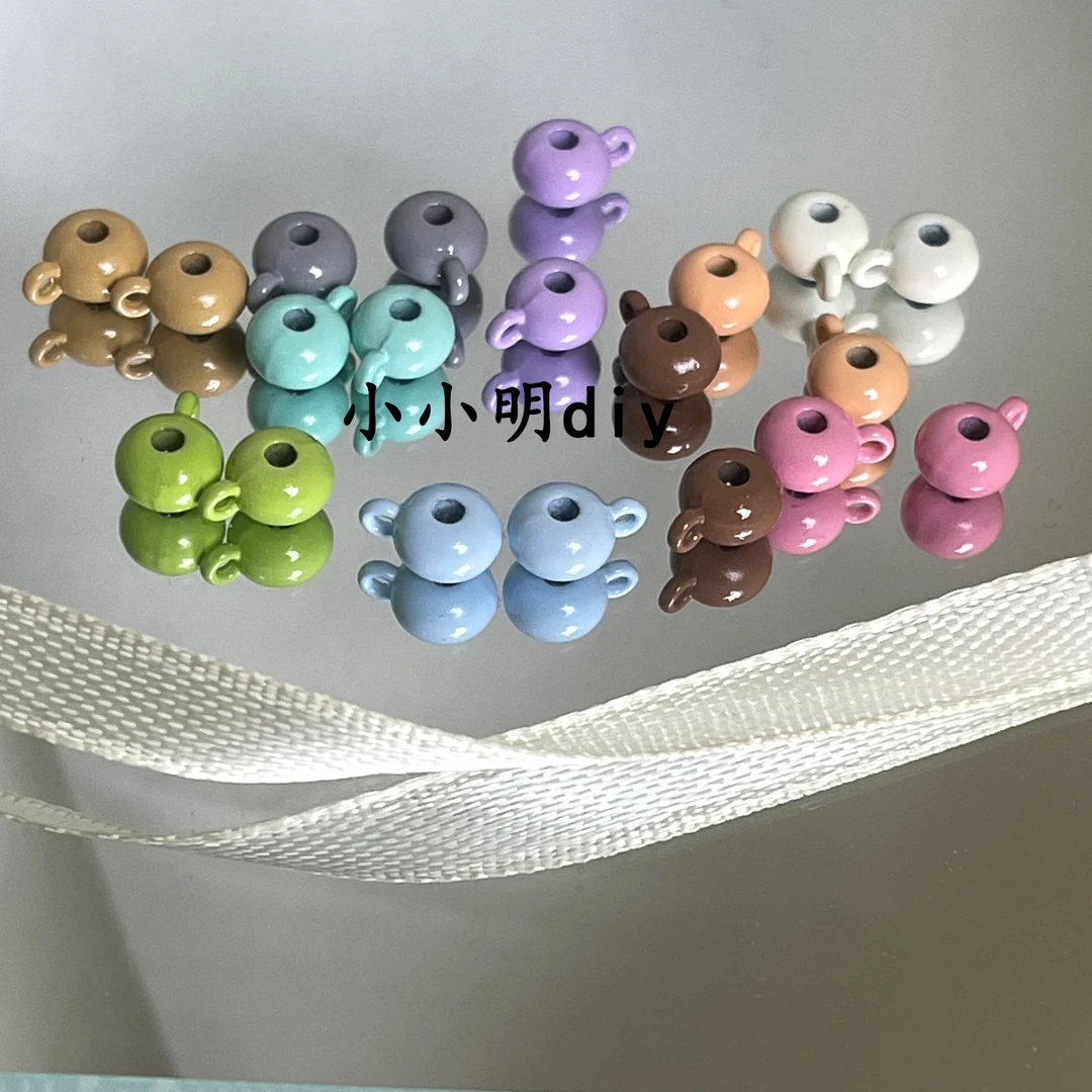 卡通算盘隔珠三通DIY手机链合金配件材料手工可爱创意个性ins立体