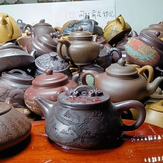 茶壶紫砂宜兴原矿古红泥柴烧手工380cc紫砂壶