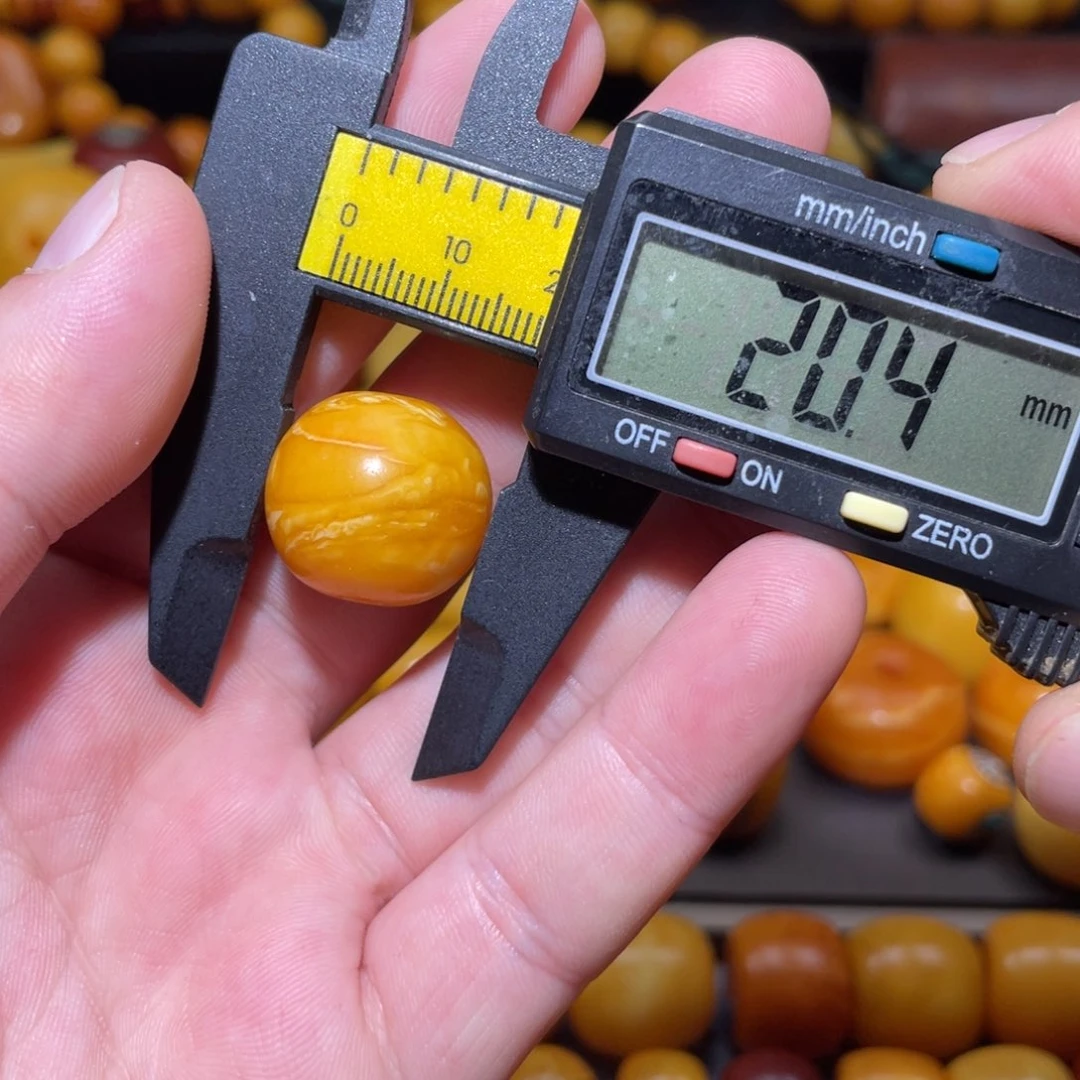 琥珀未镶嵌裸石苹果珠