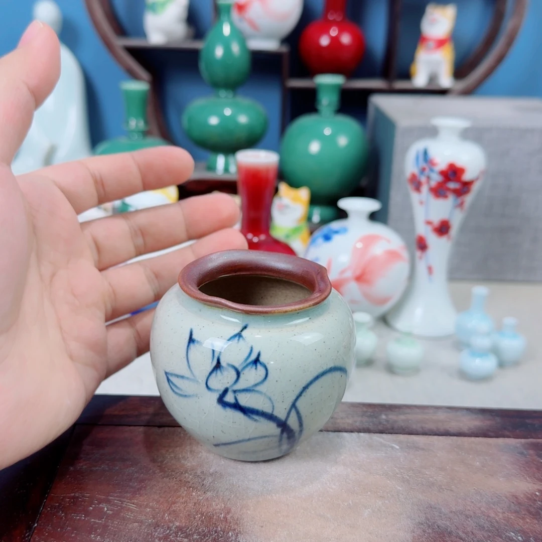 陶瓷手工小花器摆件