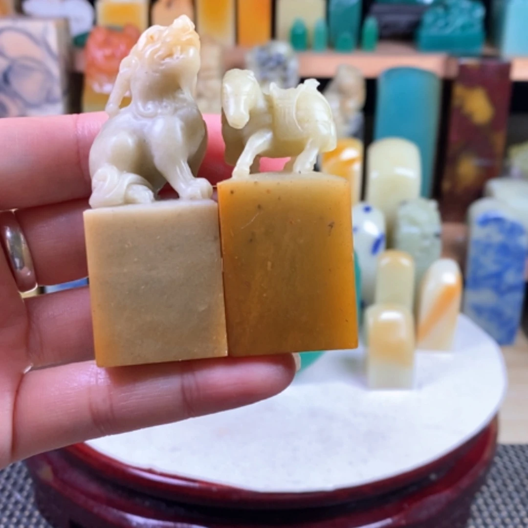 【闪购商品】青田石丢**己封门菜花黄……