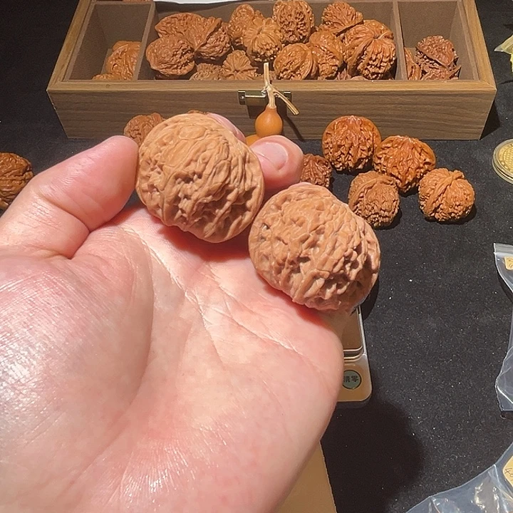 吊坠文玩核桃19-全歪磨40