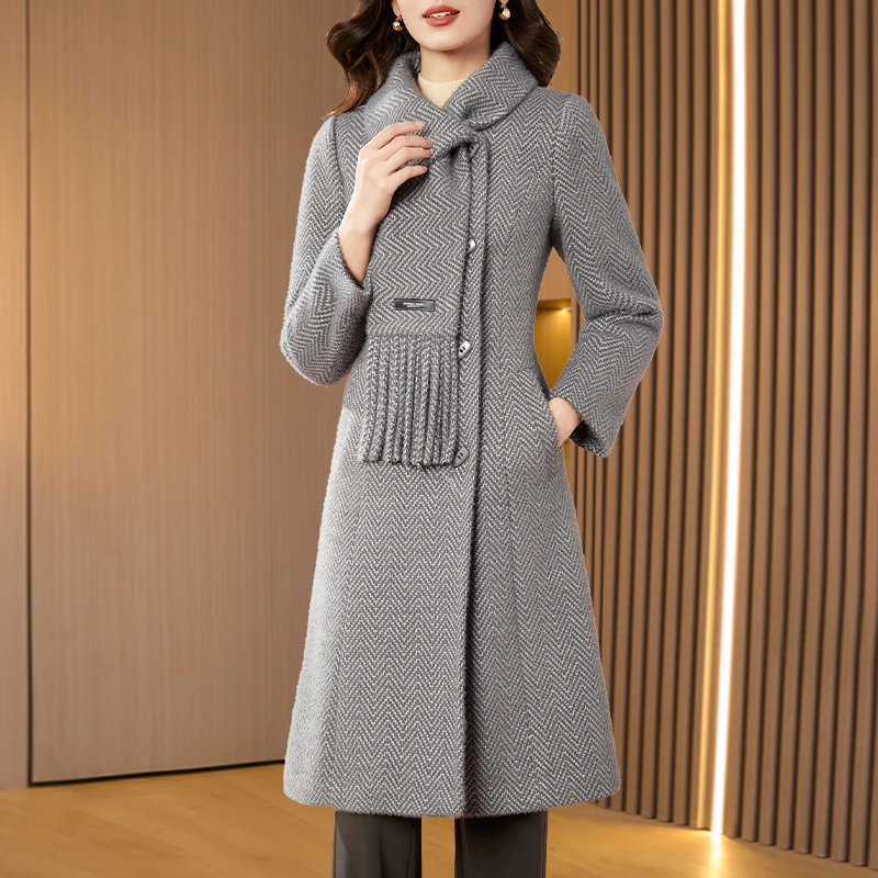 【可蓓儿】嘉兴小香风时尚毛呢外套女2025新款秋冬洋气质高级妈妈装