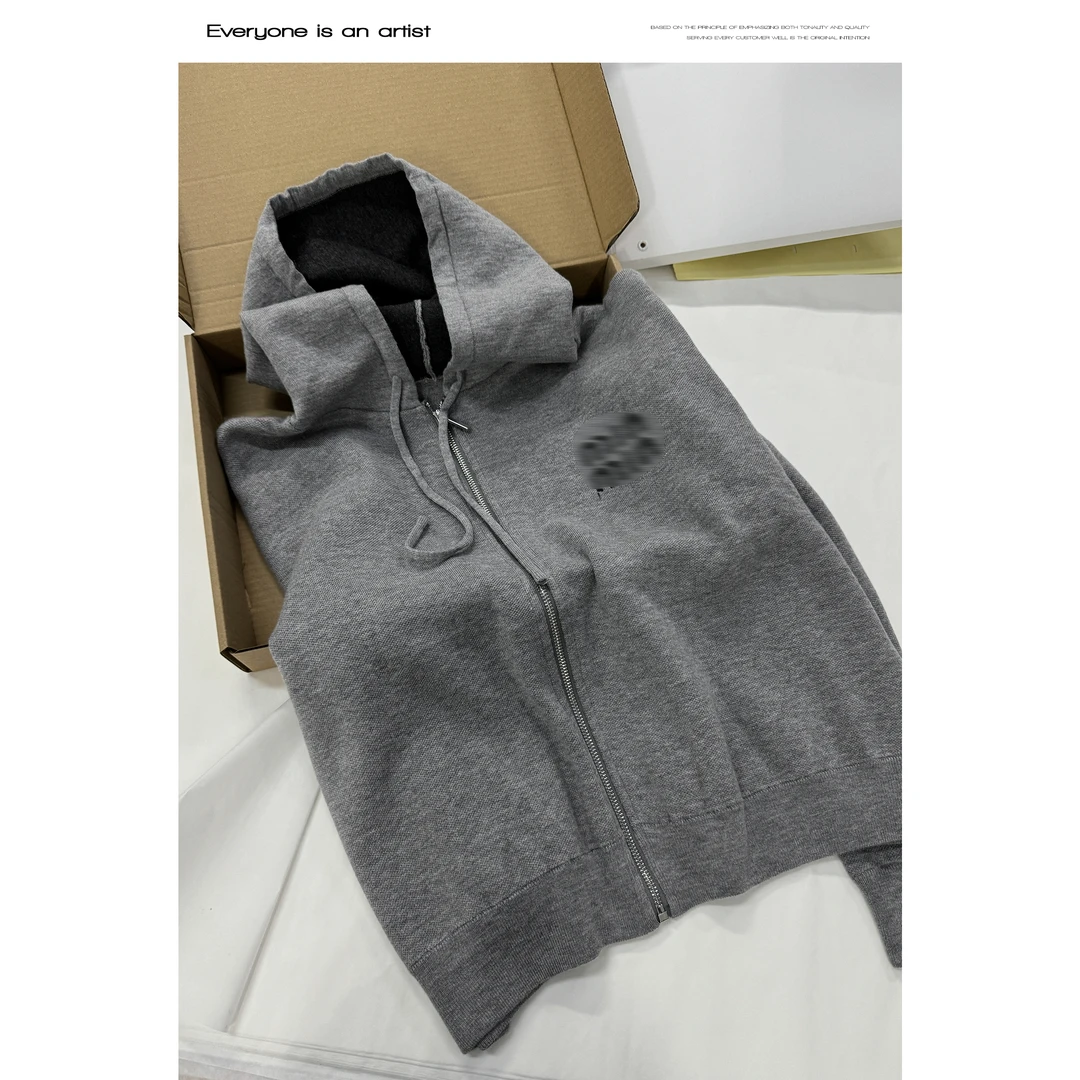 54542连帽宽松外套开衫百搭气质