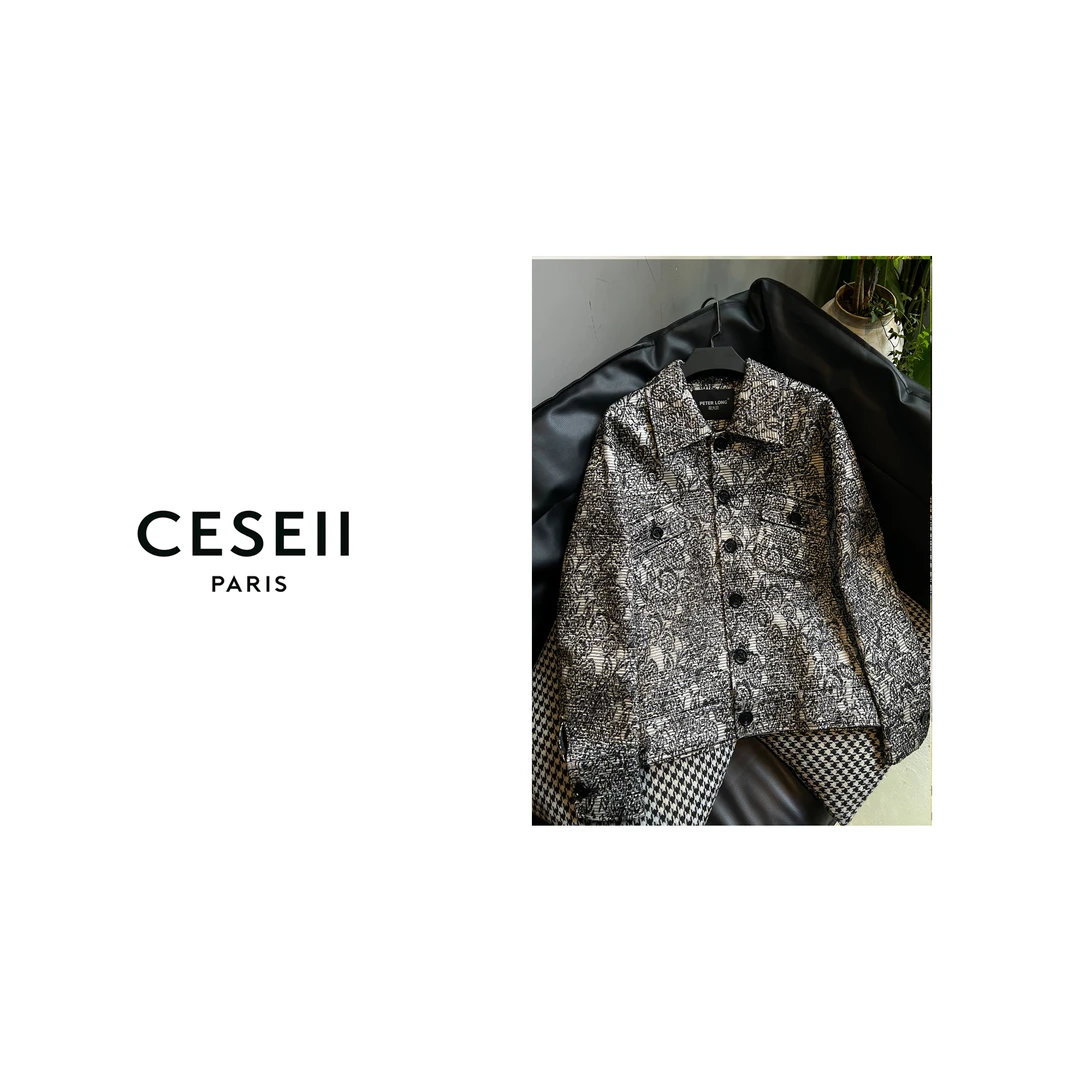 【XJ1165】CESEII秋冬季新款时尚提花工艺男装外套