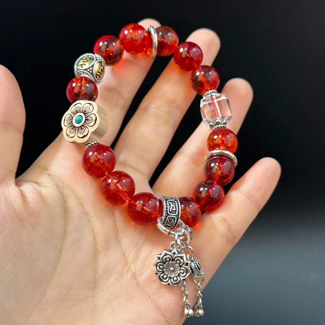 藏传金太阳云母线单圈DIY手链A02-19