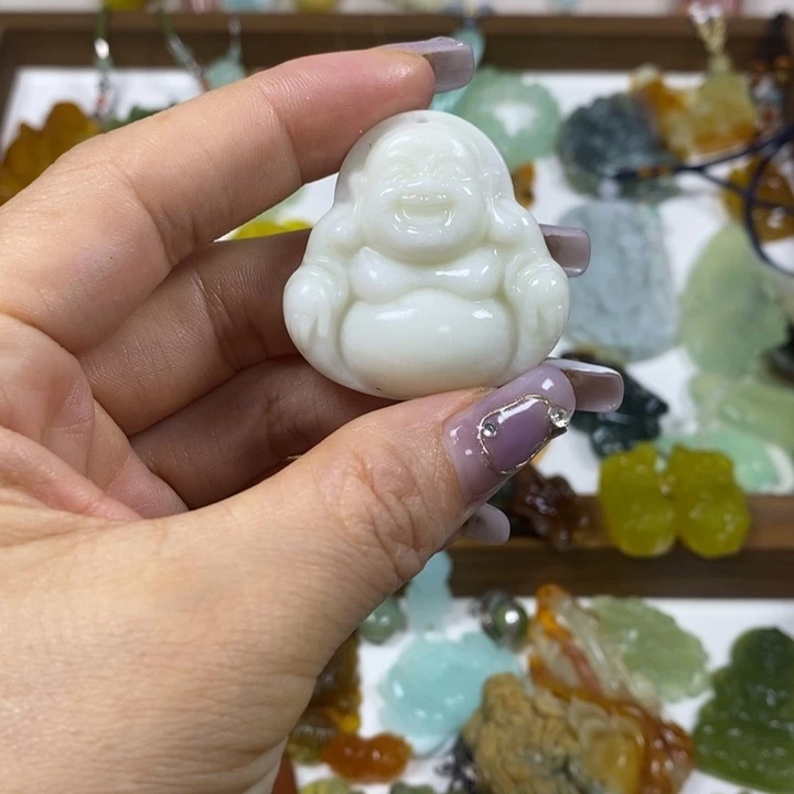 蛇纹石玉未镶嵌吊坠