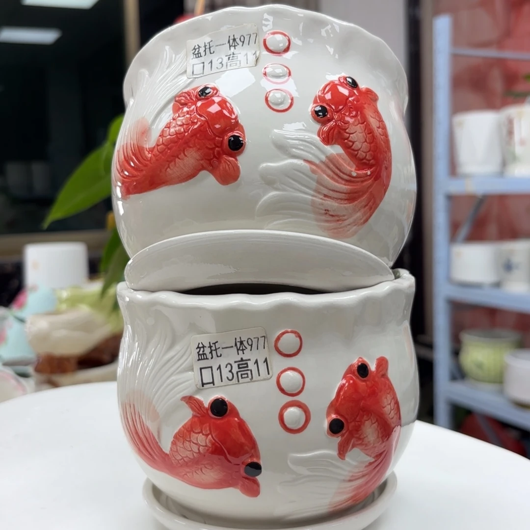 @夏西陶瓷花盆@@5977
