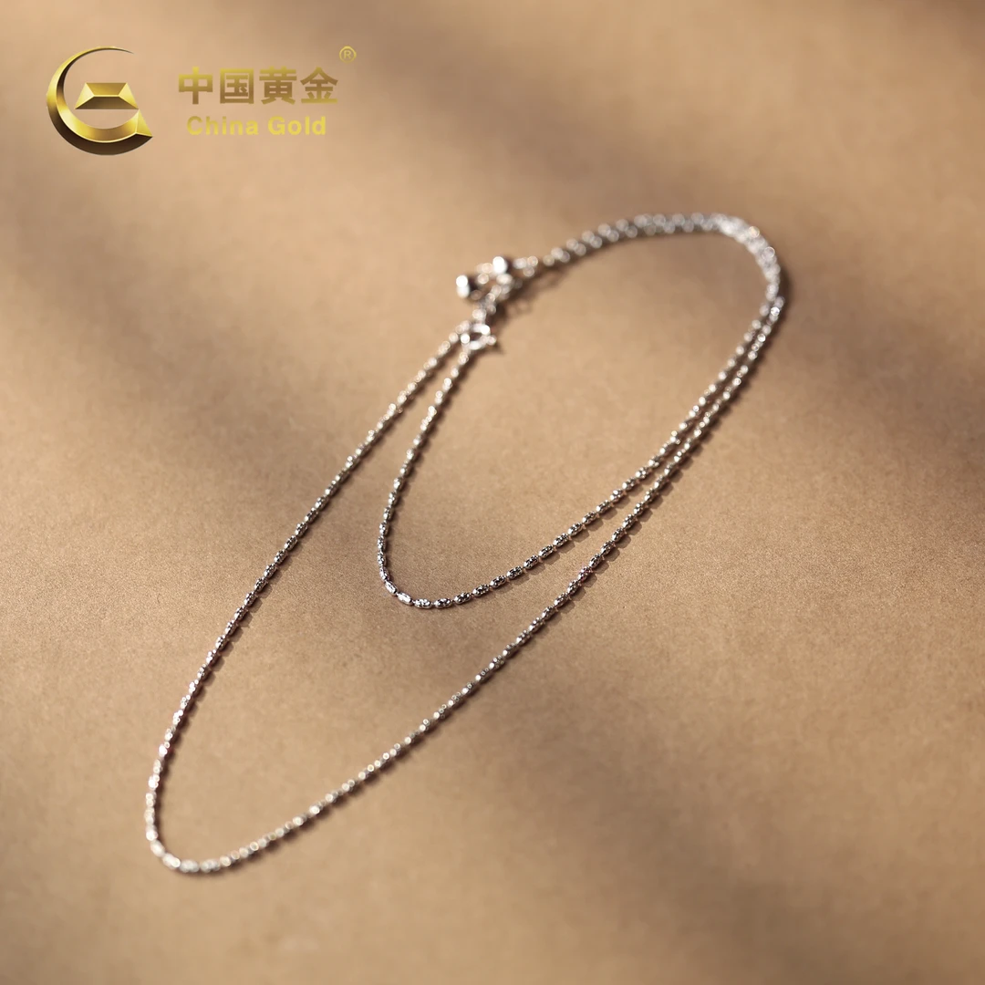 925银银制品 【中国黄金】S925银项链-X2340B-格