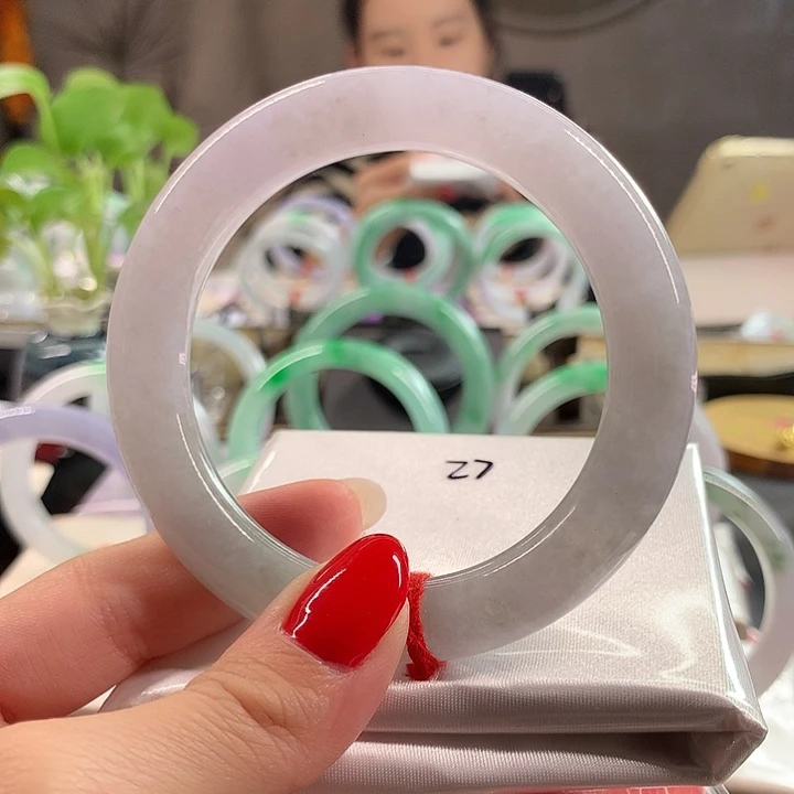 翡翠未镶嵌手镯55.7圈口