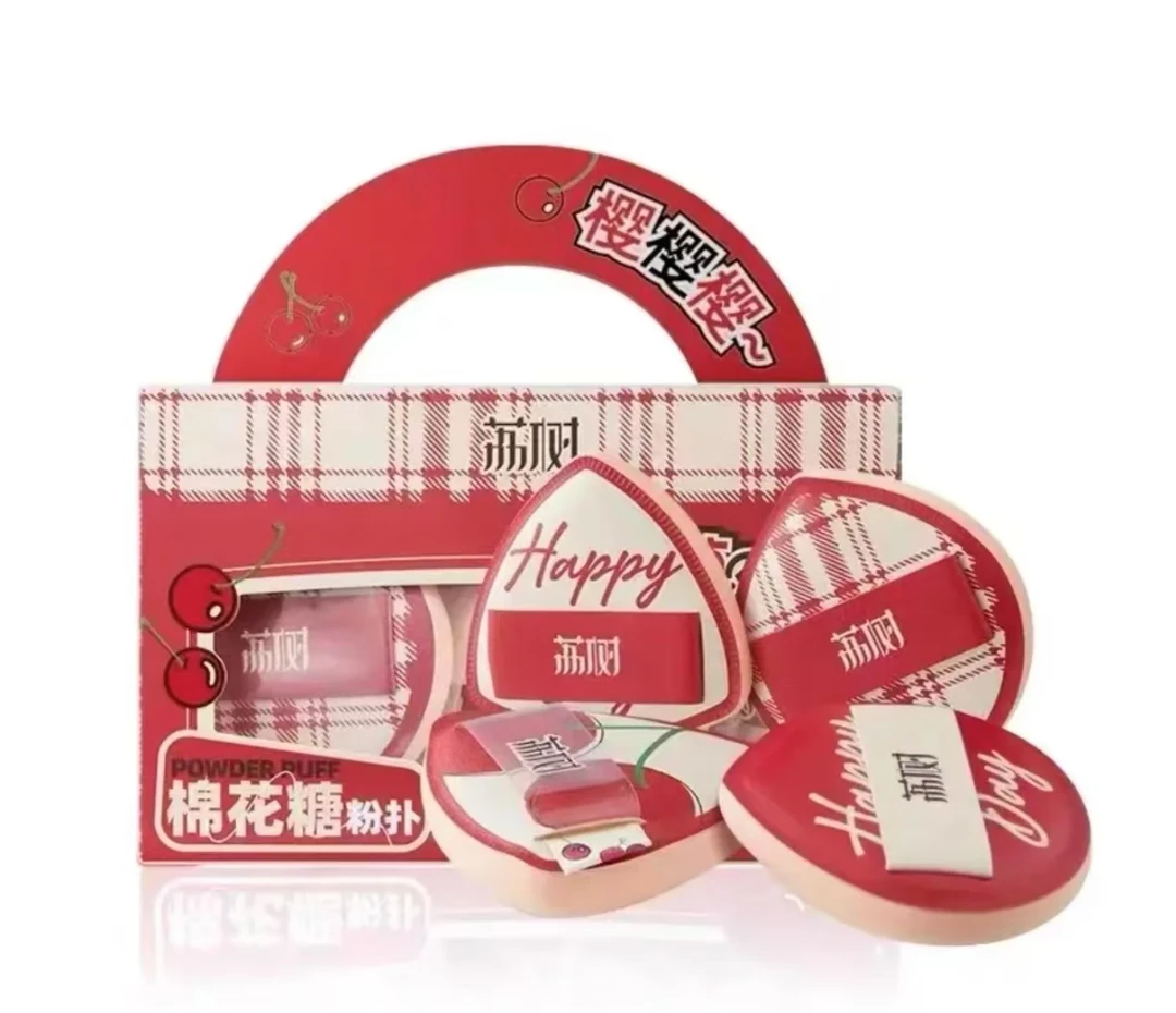 棉花糖樱樱樱粉扑(一盒4个)