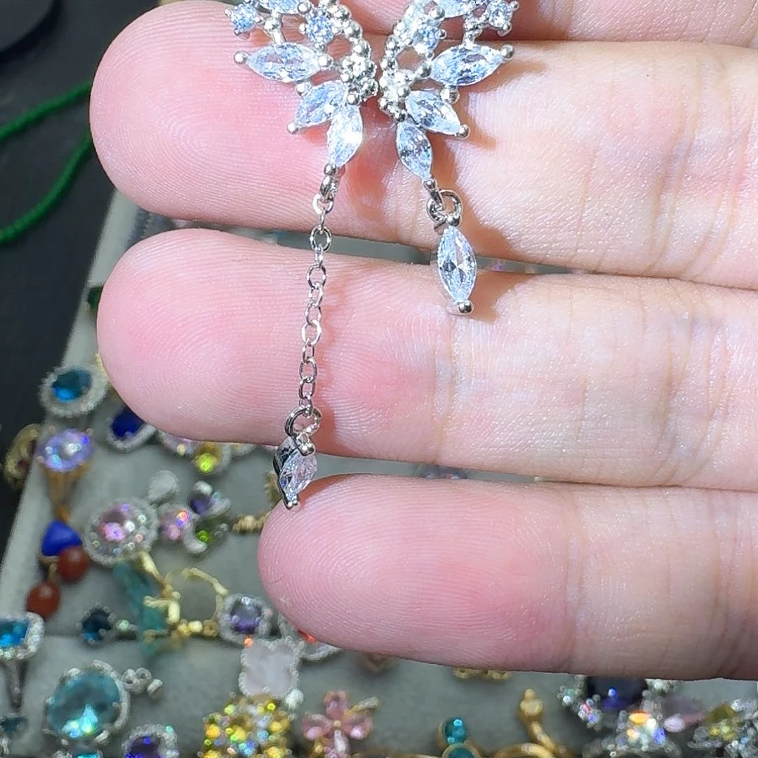 托帕石戒指银S925镶嵌