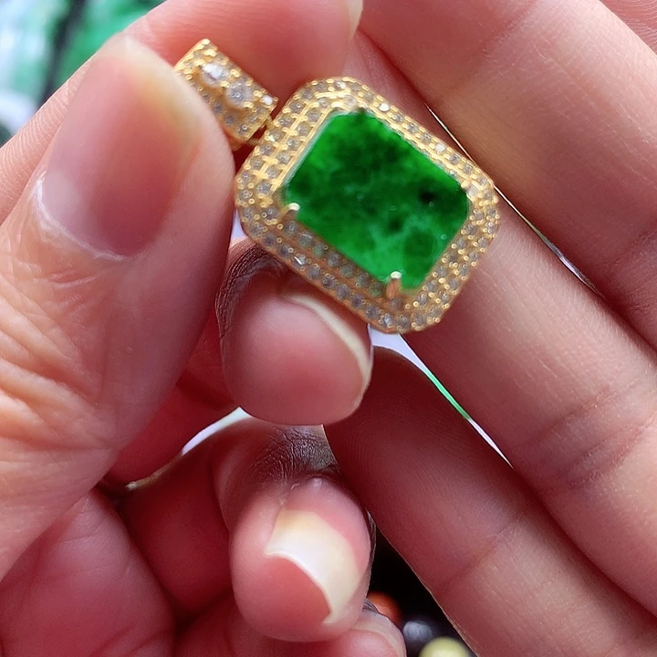 颈饰银S925镶嵌翡翠翡翠