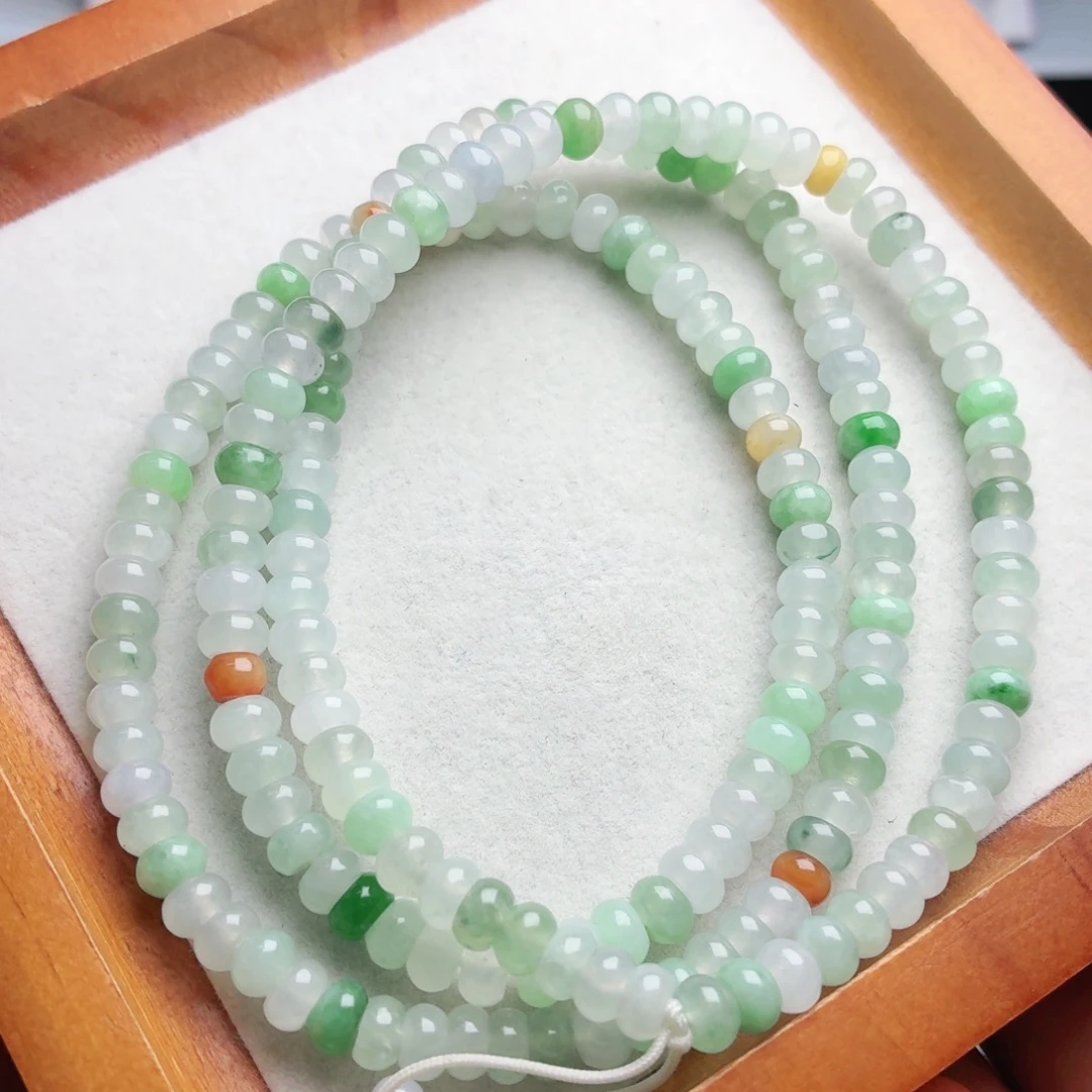 翡翠未镶嵌手链珠串