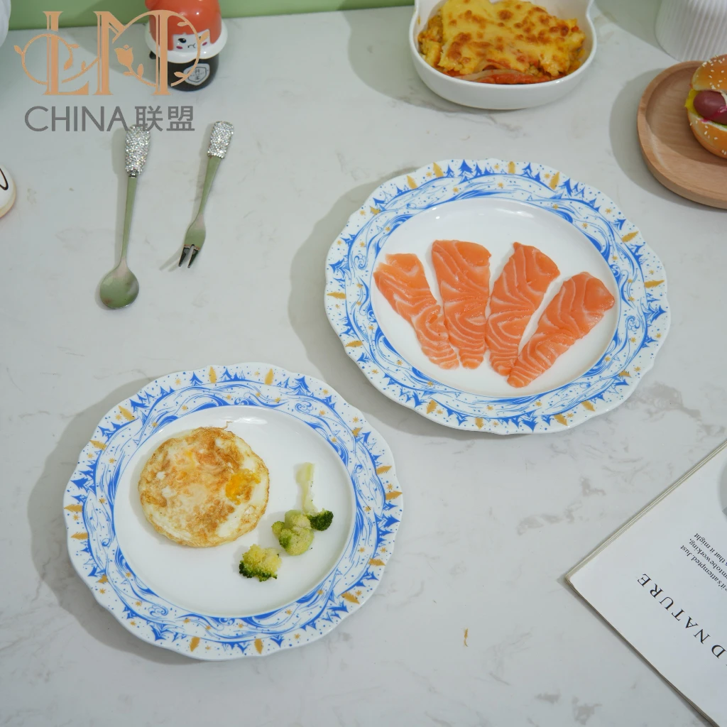 联盟陶瓷盘子家用菜盘2025新款高级感餐具高温精致漂亮好看的餐盘