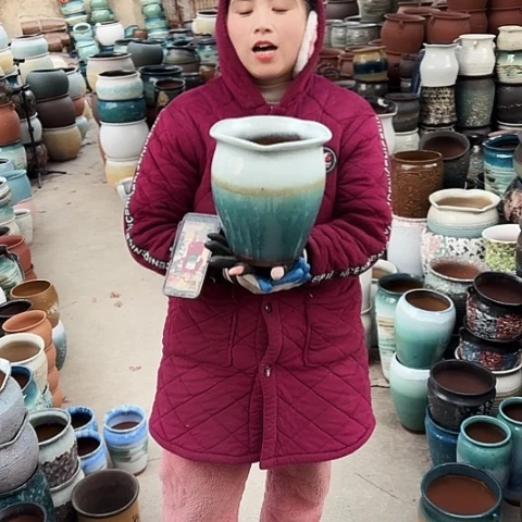 20口23高瑕疵盆子。