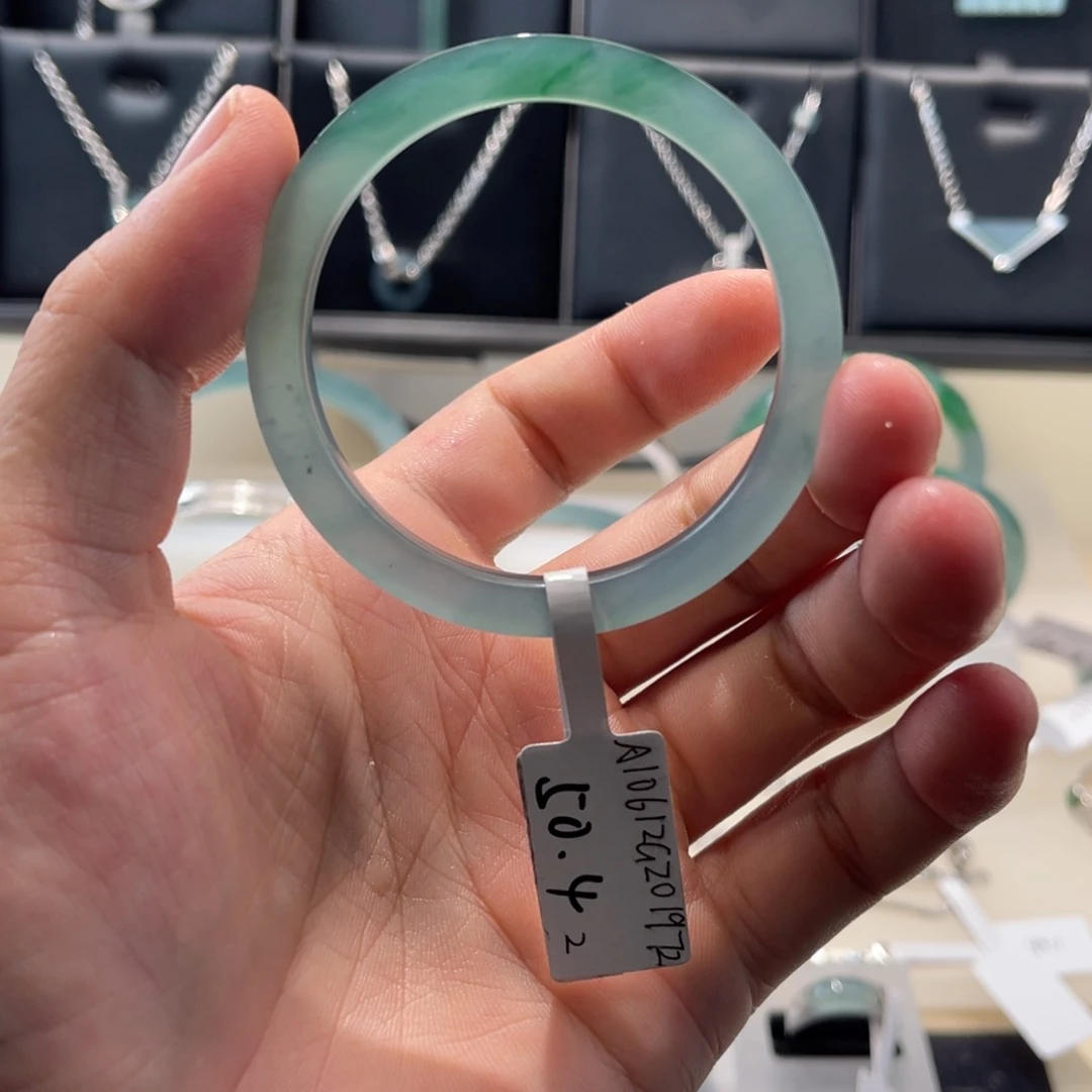 ᥫ***琪翡翠未镶嵌手镯50.42