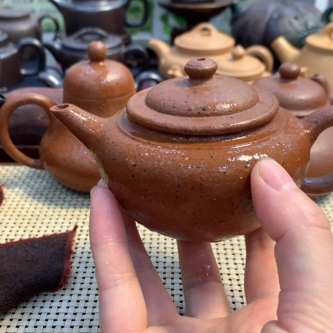 美***角紫砂茶壶宜兴原矿老朱泥15ghfd