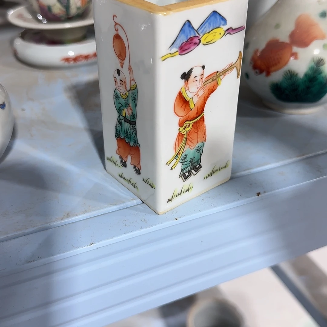 瓷片摆件手绘瓷器全部处理