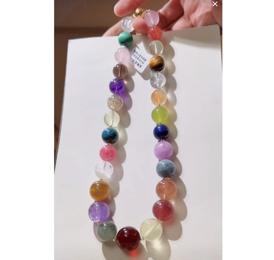 原创设计感 天然黄水 糖果色 多宝项链 （多样性发其一）