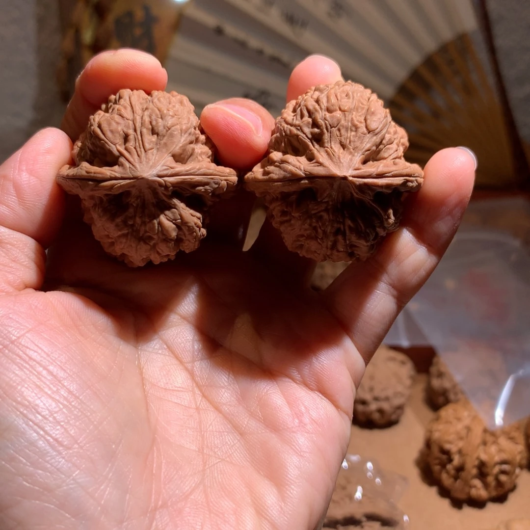 文玩核桃把件凹底39