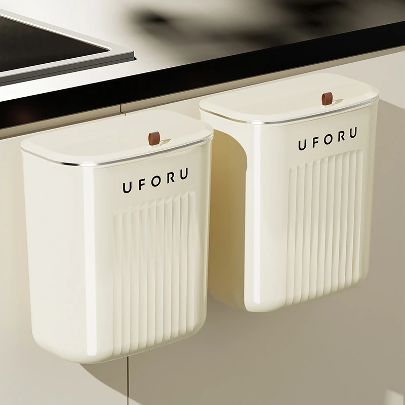 厨房垃圾桶家用高级感壁挂式大容量客厅卫生间厕所带盖夹缝垃圾桶