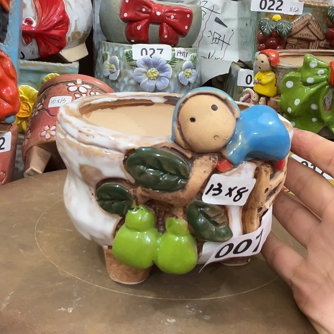 粗陶多肉花盆花盆