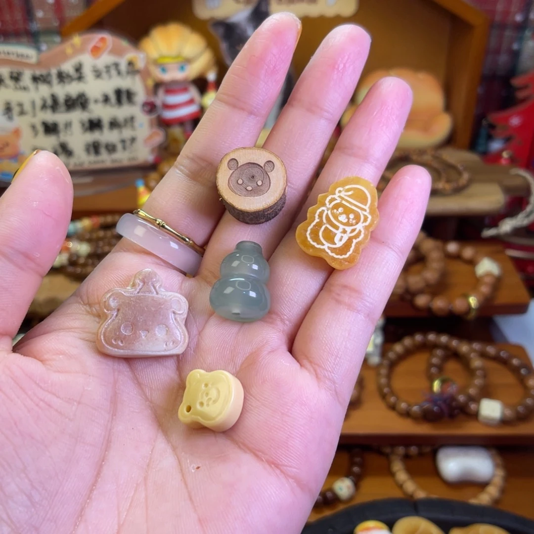 猴头核桃手串小配饰5个一起