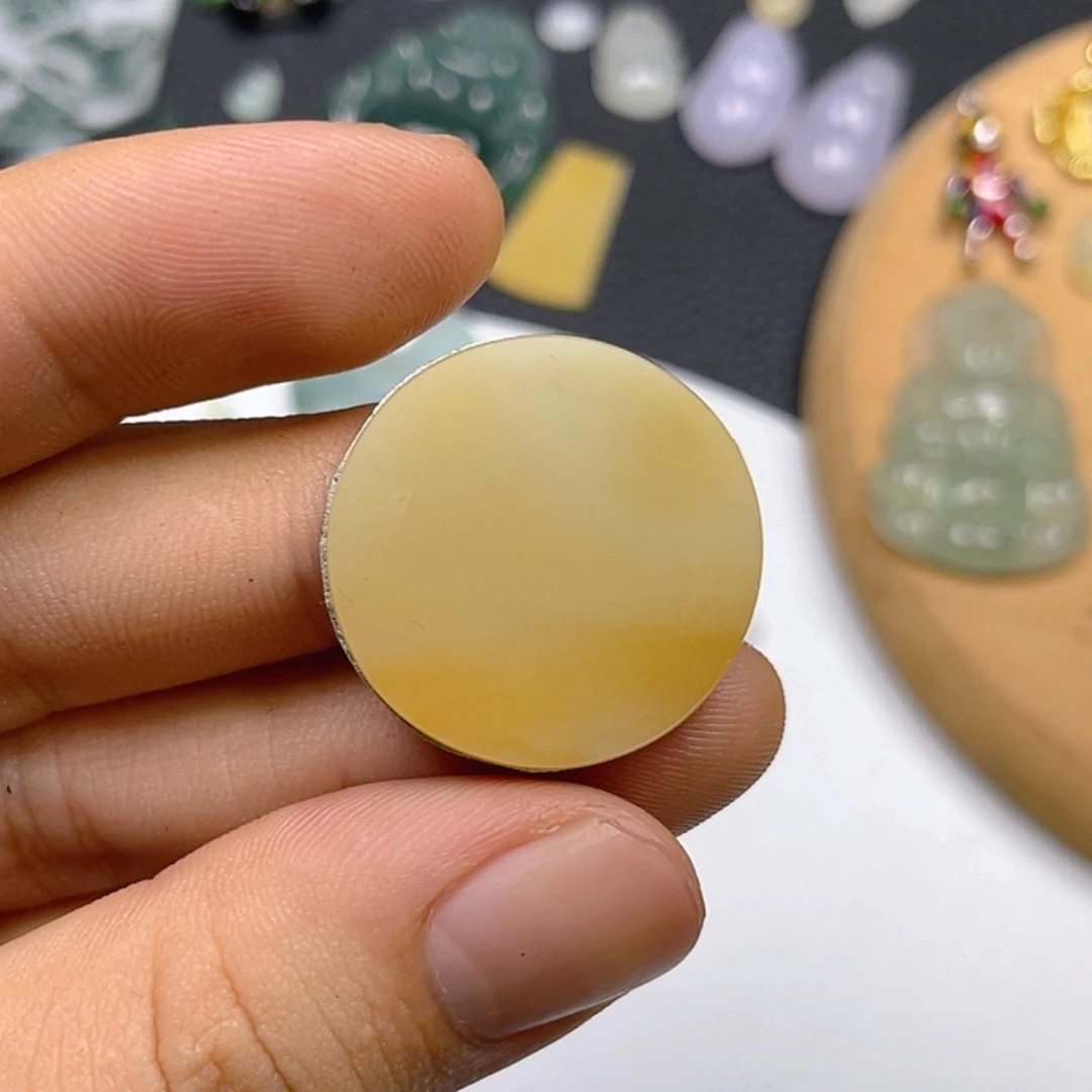 【闪购商品】颈饰未镶嵌翡翠圆无事牌