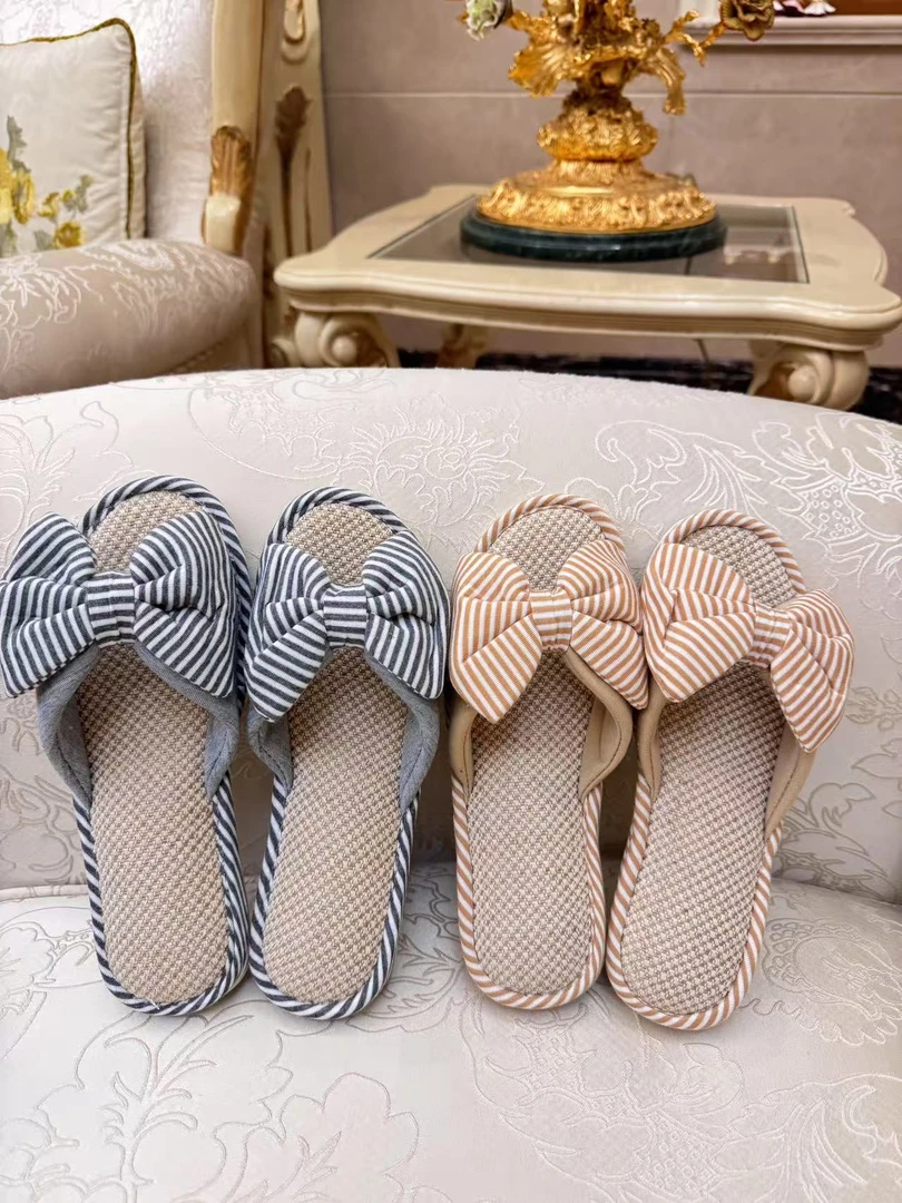 夏季室内卧室拖鞋蝴蝶结