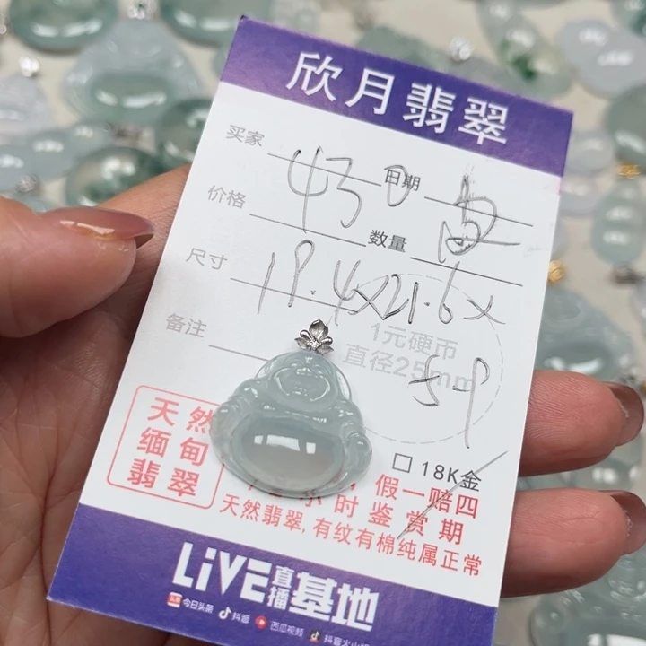 翡翠未镶嵌颈饰天然