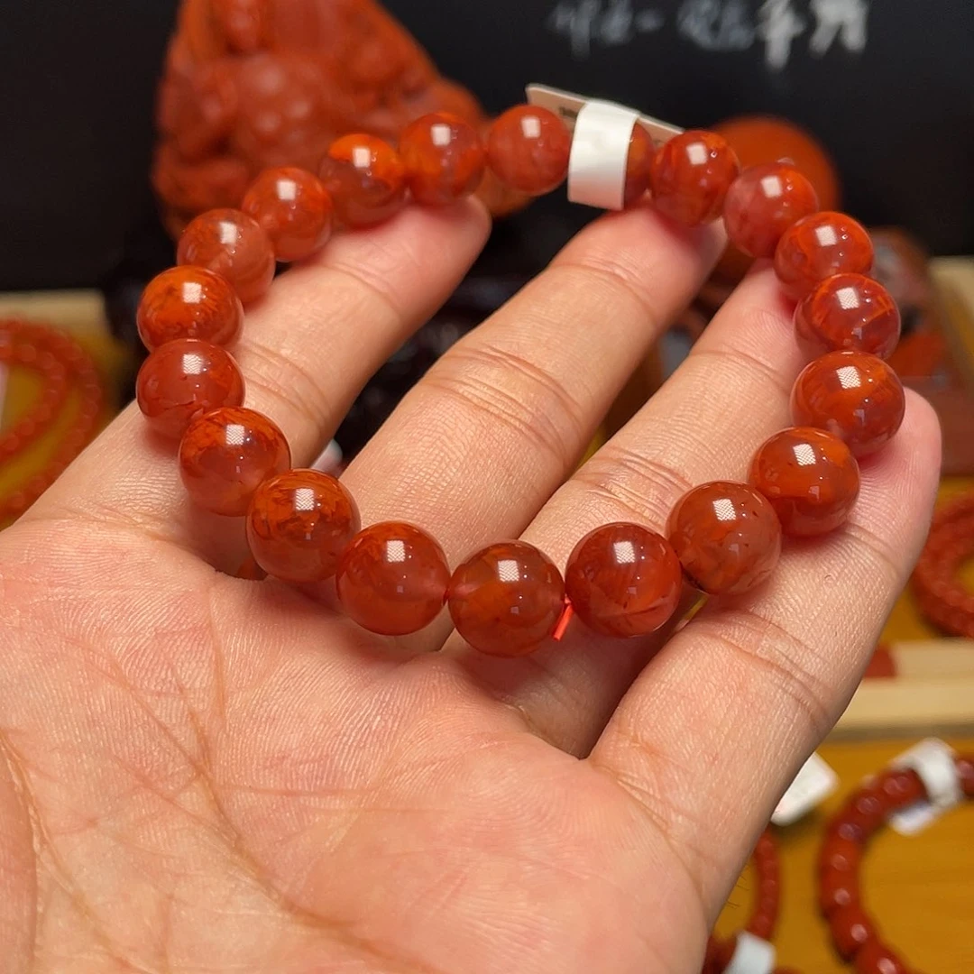 南红玛瑙手串未镶嵌