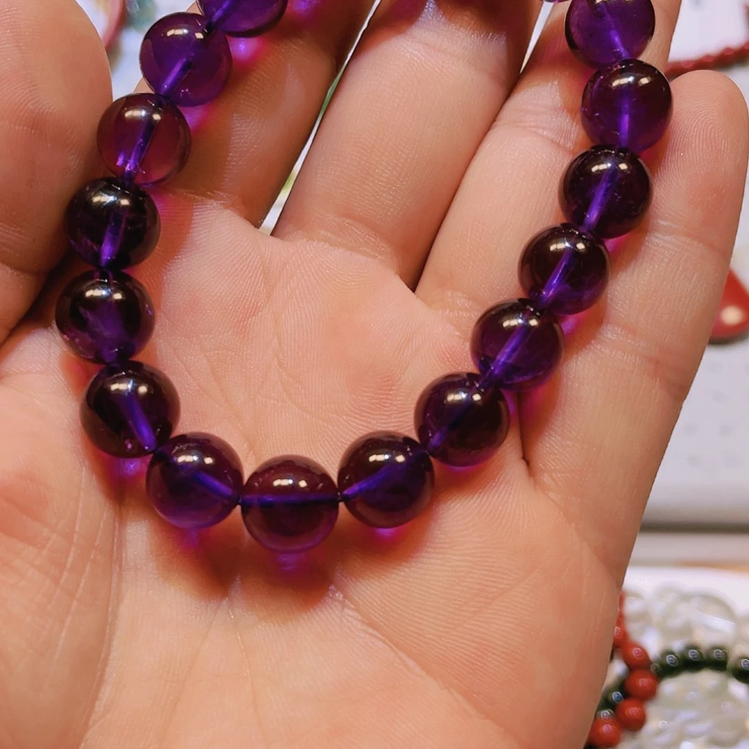 紫晶手串未镶嵌乌拉圭