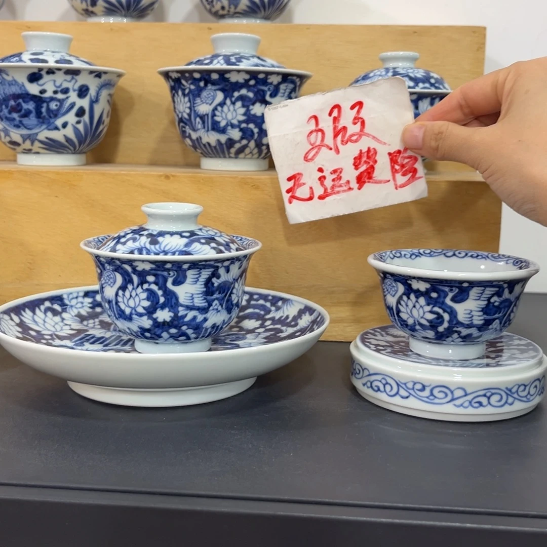 青花仿元一鹭连科