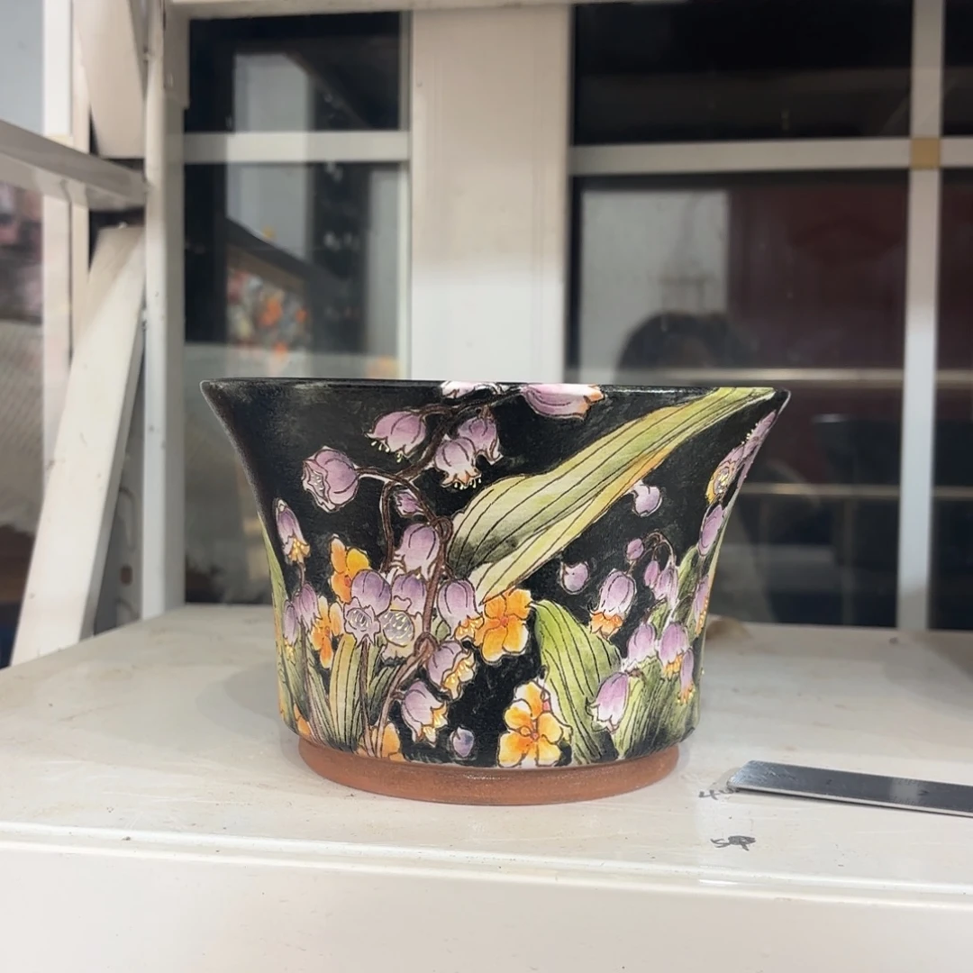 景德镇手绘花盆陶瓷17/11