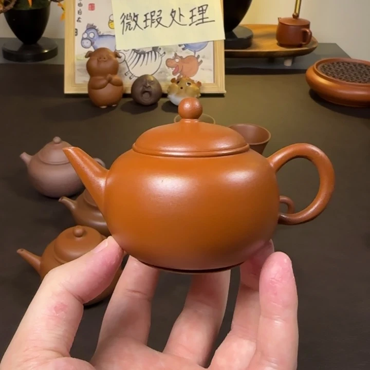 茶壶紫砂120cc微瑕水平