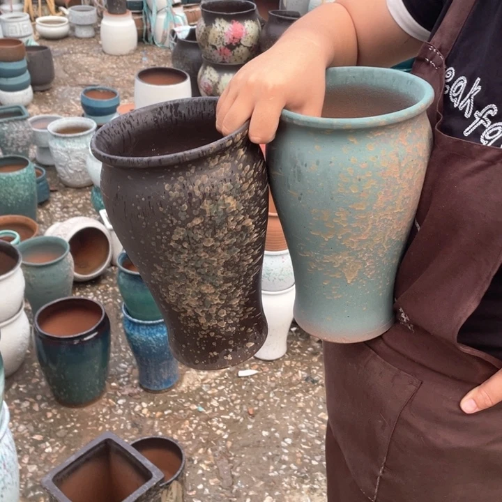 紫砂花盆口15高26正品正品