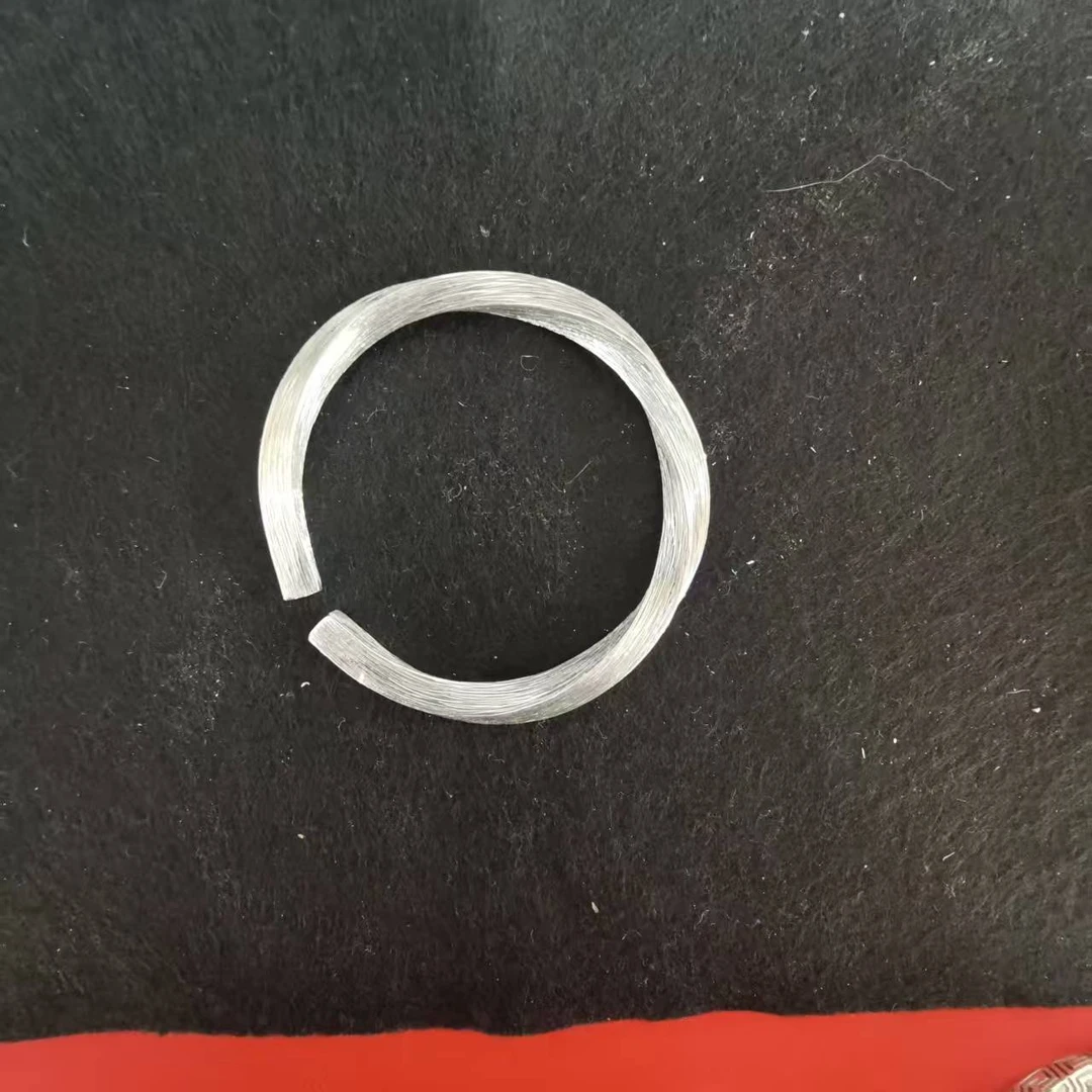 足银手镯 足银莫比乌斯环拉丝手镯银制品银色