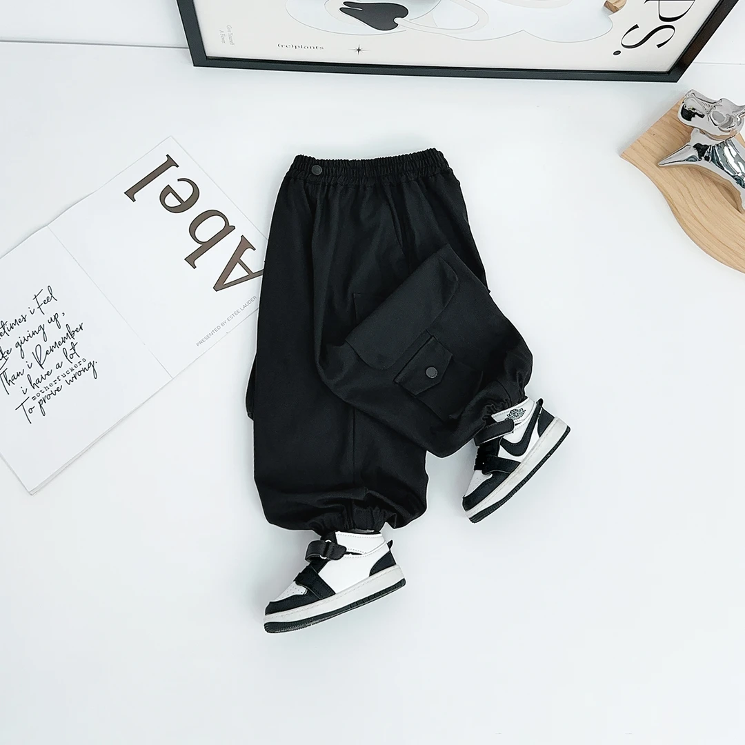 男童裤子春秋款儿童工装裤2025秋新款秋装 BAO25032 悠悠童话童装