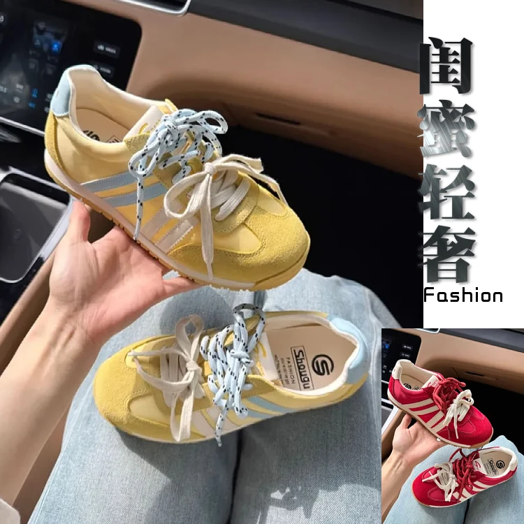 【闺蜜轻奢】2025夏季爆款百搭软底阿甘德训鞋轻便时尚户外休闲鞋潮