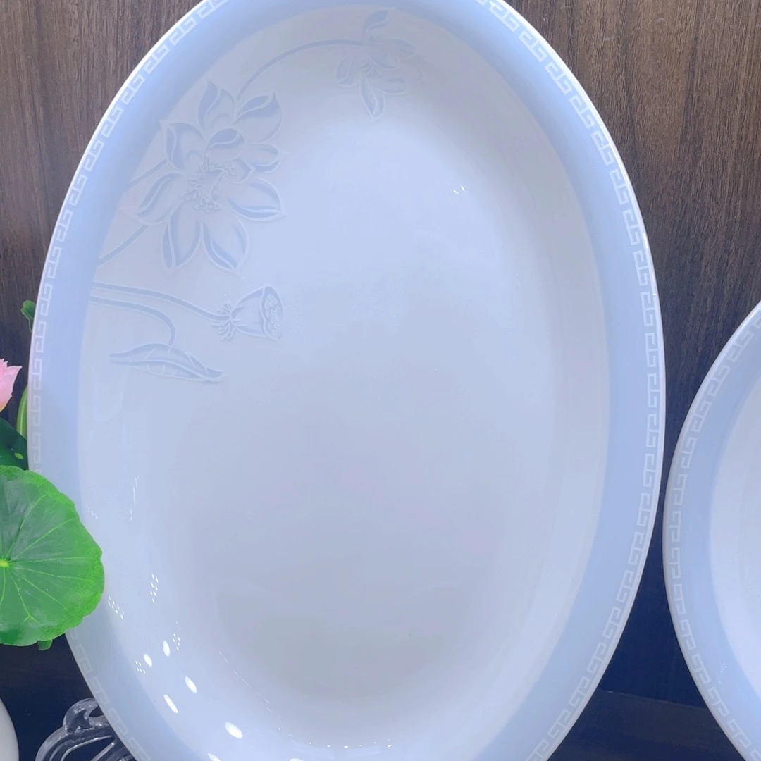 荷塘月色鱼盘1个