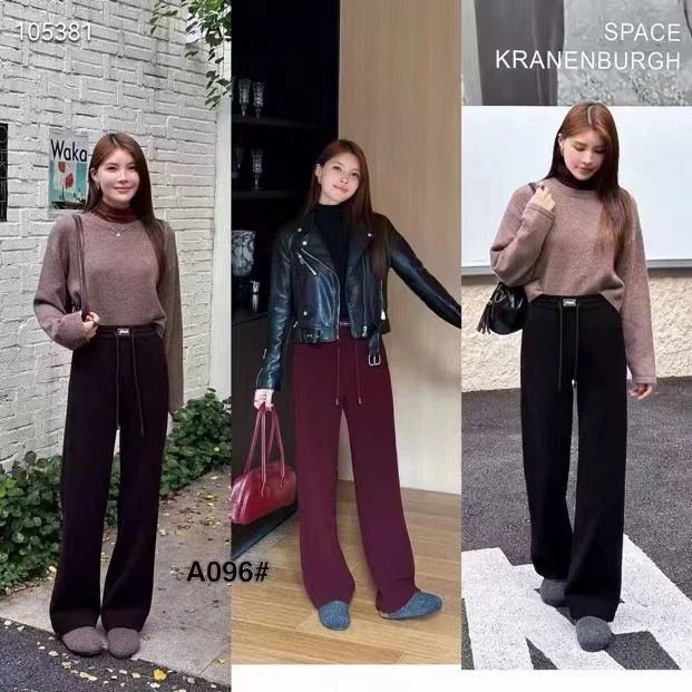 加绒直筒裤休闲版