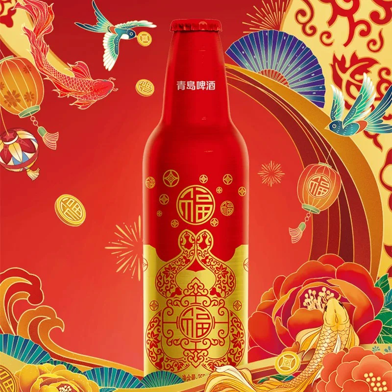 TSINGTAO/青岛啤酒鸿运当头(355ml*12瓶)