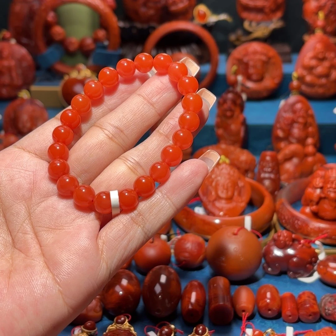 未镶嵌雕刻南红玛瑙