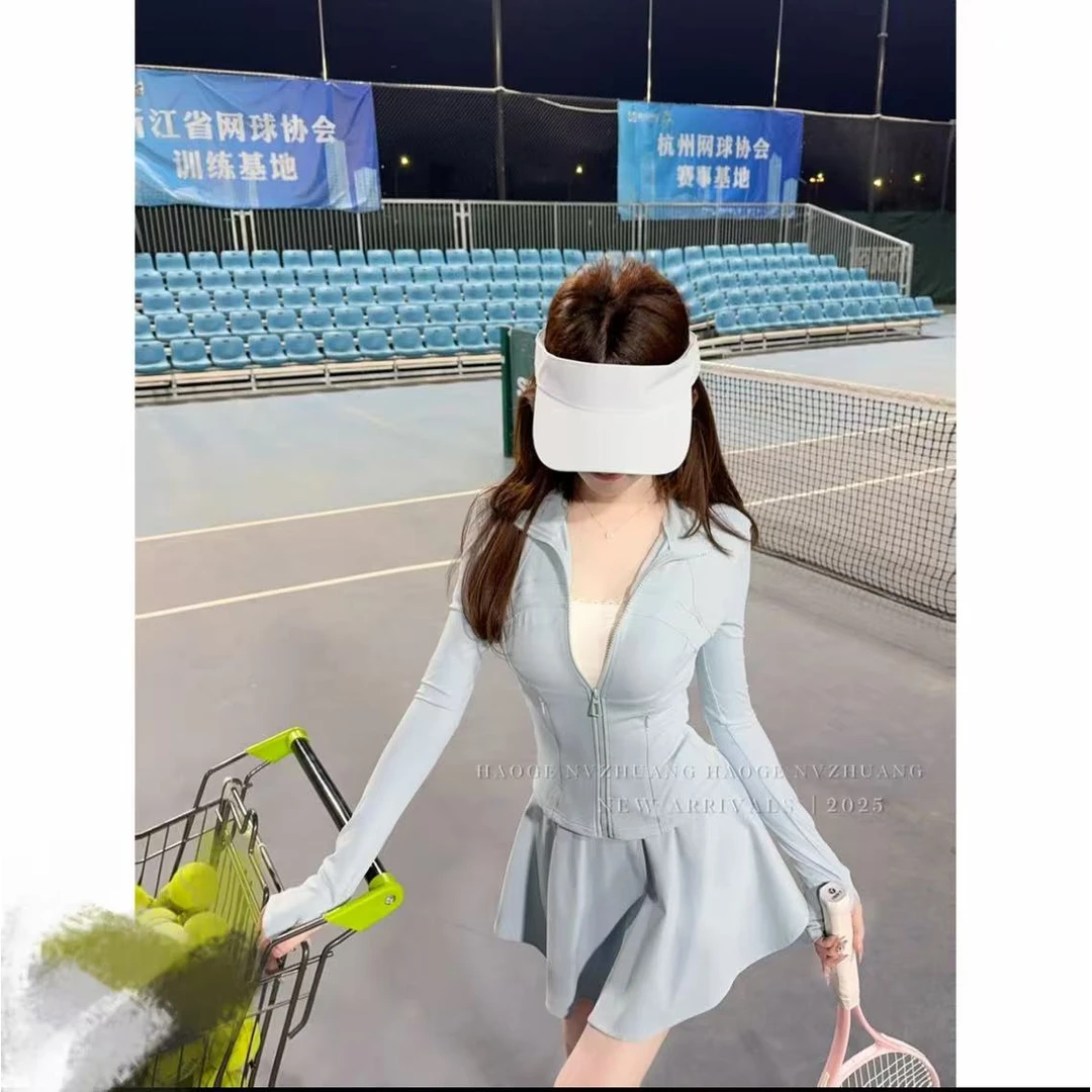 2025夏季新款小个子时尚修身休闲上衣+短裙子小众高级感套装女