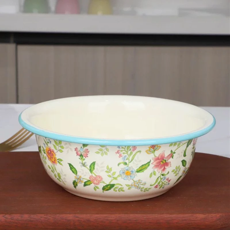 【正品特厚20公分】珐琅搪瓷面盆汤盆菜盆家用盆一个
